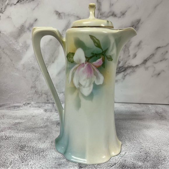Beautiful Vintage RS Germany Large Porcelain Chocolate Pot Pitcher - Picture 2 of 16